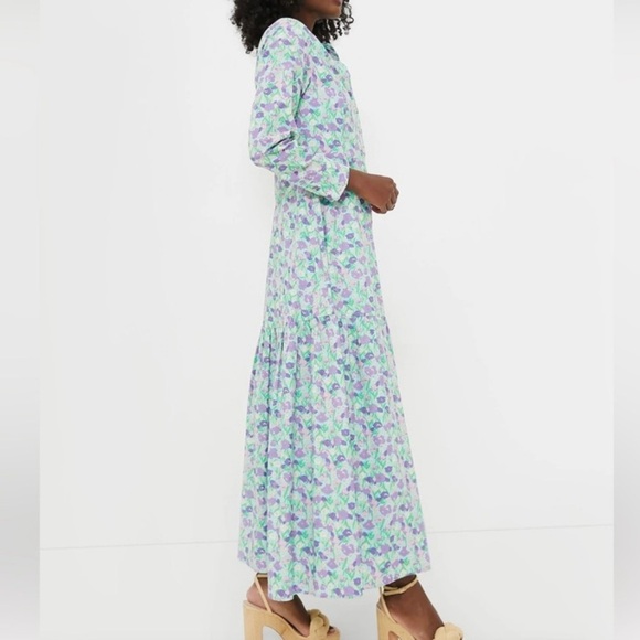 Tuckernuck Hyacinth House Blue Floral Bellflower Maxi Dress-Women’s XS-NEW-NWT - Picture 2 of 11